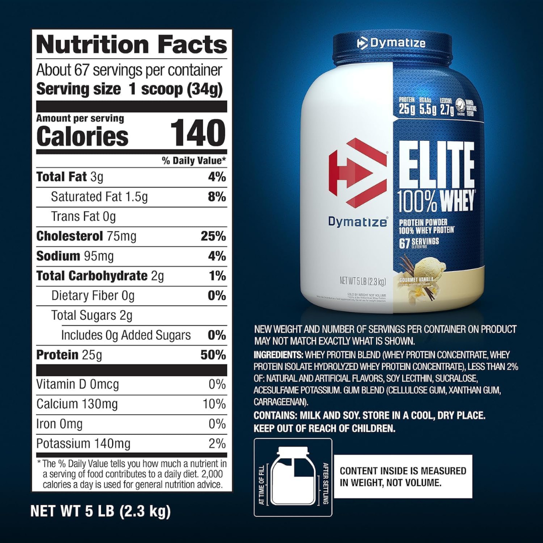 DYMATIZE Elite Whey 5lbs - Image 2